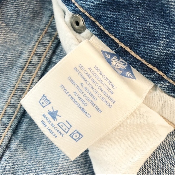⭐5 for $25 Wild Blue Busted Knee Distressed High Rise Light Washed Denim Jeans - Picture 9 of 9